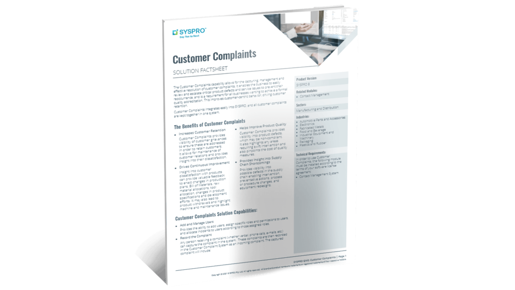 SYSPRO-ERP-software-system-customer-complaints-factsheet